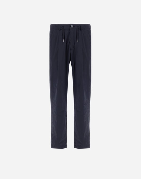 Herno RESORT TROUSERS IN STRETCH MICROMODAL Navy Blue PT00049UR12917S9200