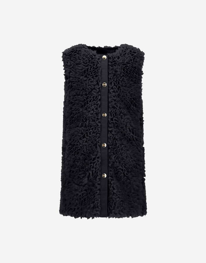 Herno VEST IN FRU FRU GEORGETTE Black GI000097G127839300
