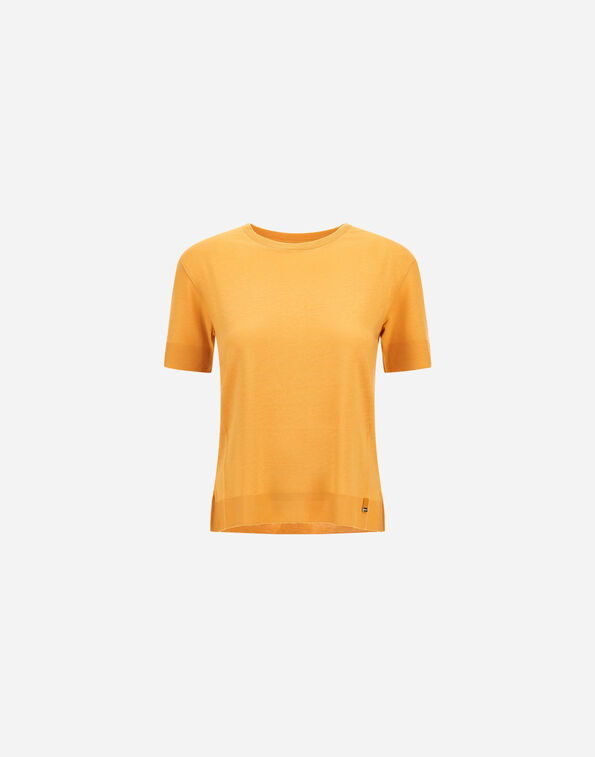 Herno T-SHIRT IN GLAM KNIT&nbsp;EFFECT Mustard JG000223D520563820
