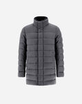 Herno COAT IN CASHMERE, SILK AND LIGHT FAUX FUR Grey PI001175U380879430