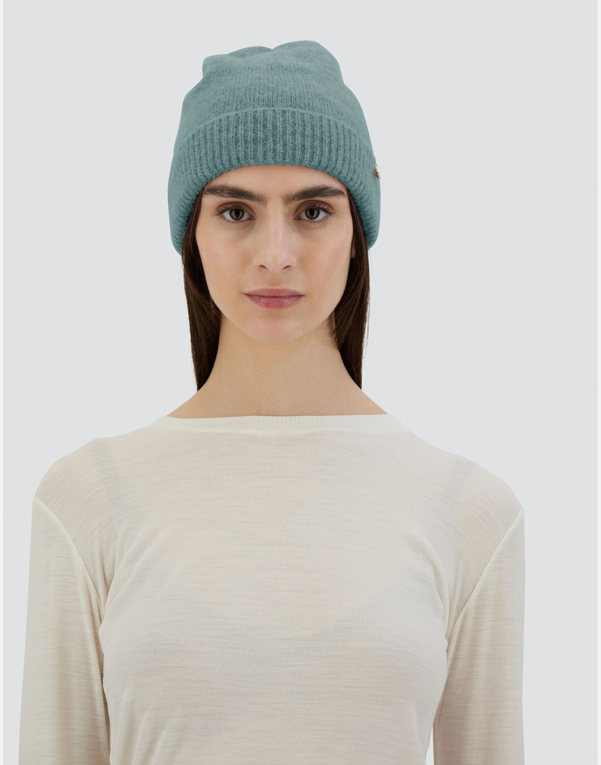 Herno プレーン アルパカ ウール ビーニー In Green