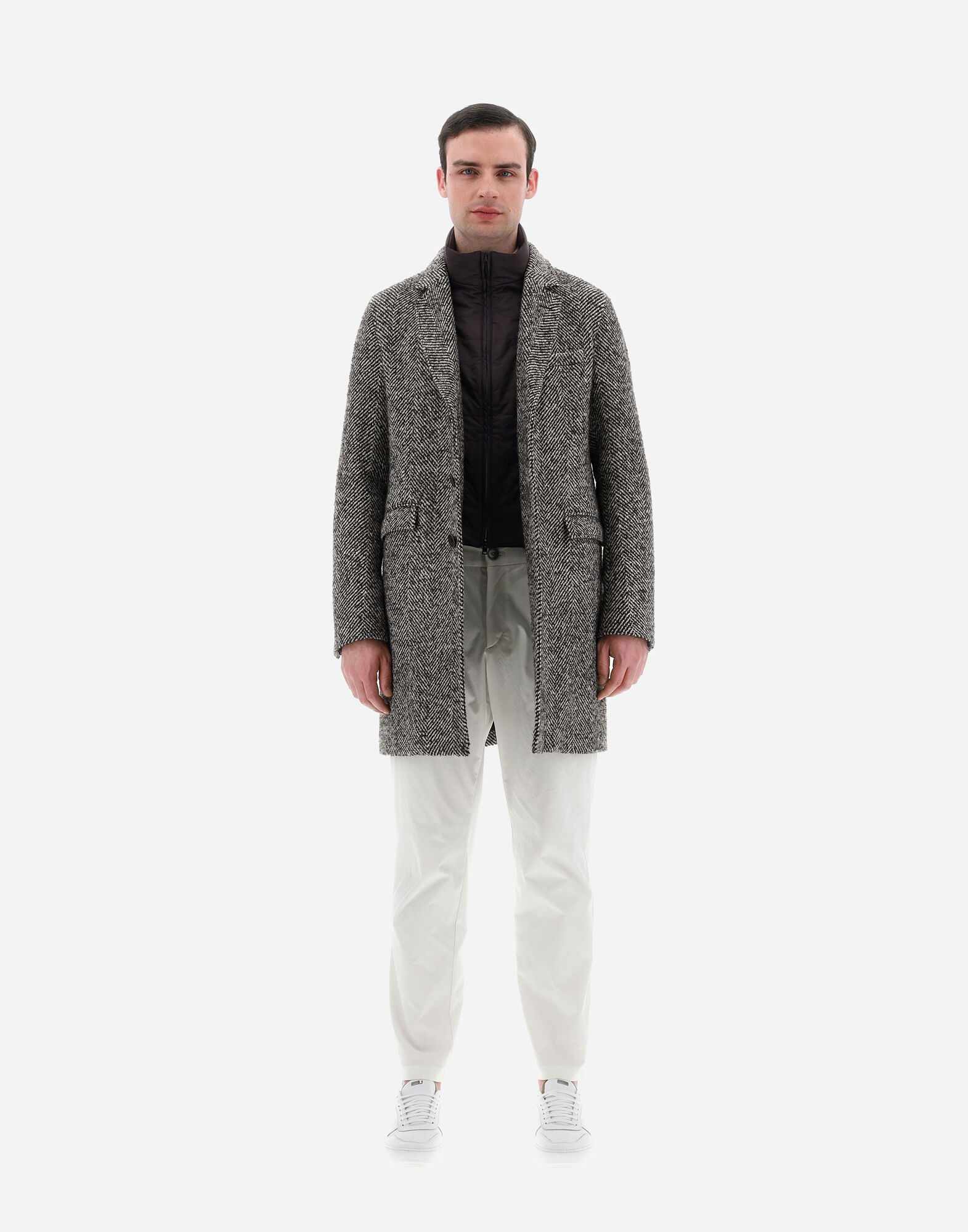 Herno best sale herringbone overcoat