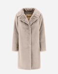 Herno COAT IN SOFT FAUX FUR Chantilly GC000461D124221985