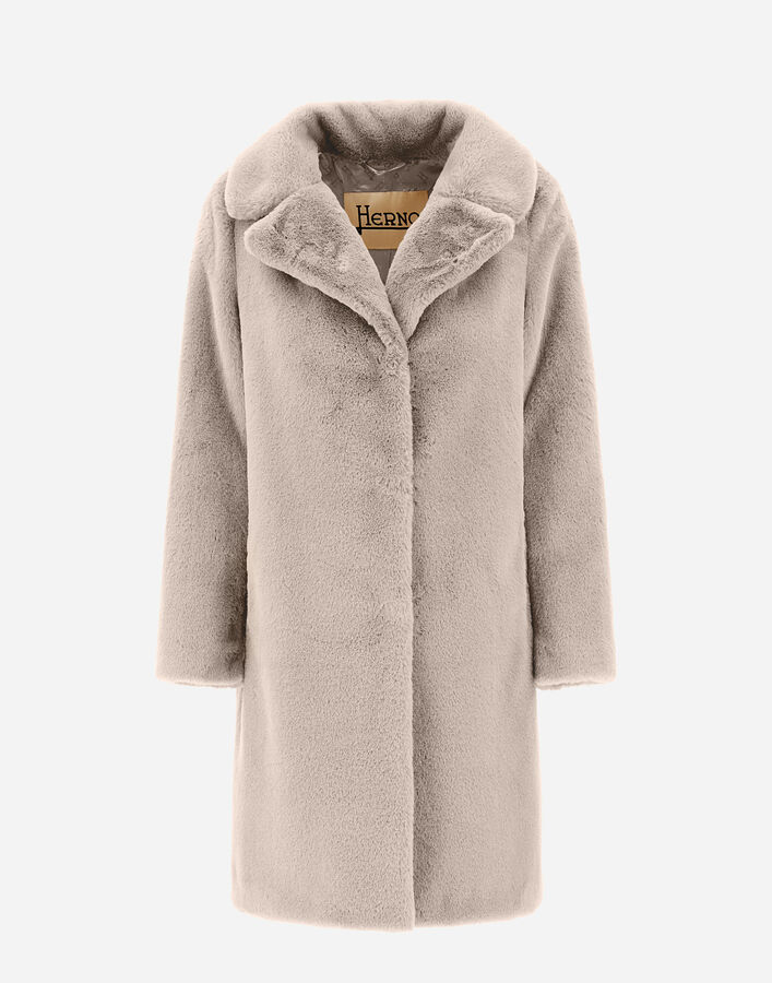 Herno COAT IN SOFT ALTERNATIVE FUR Chantilly GC000461D124221985