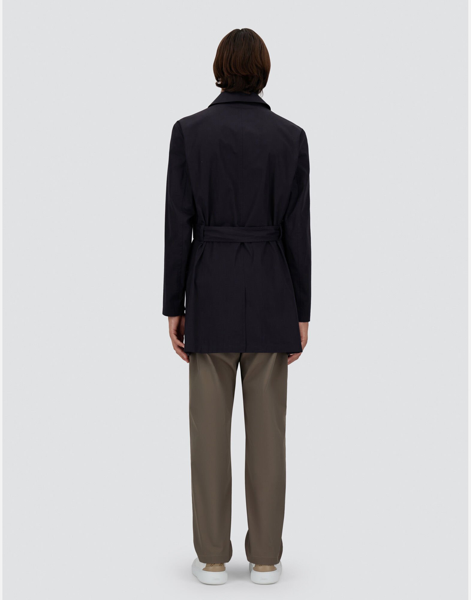 【特別セール品】 メンズ ディーン トレンチコート ネイビーブルー | Herno® (ヘルノ) ジャケット・アウター