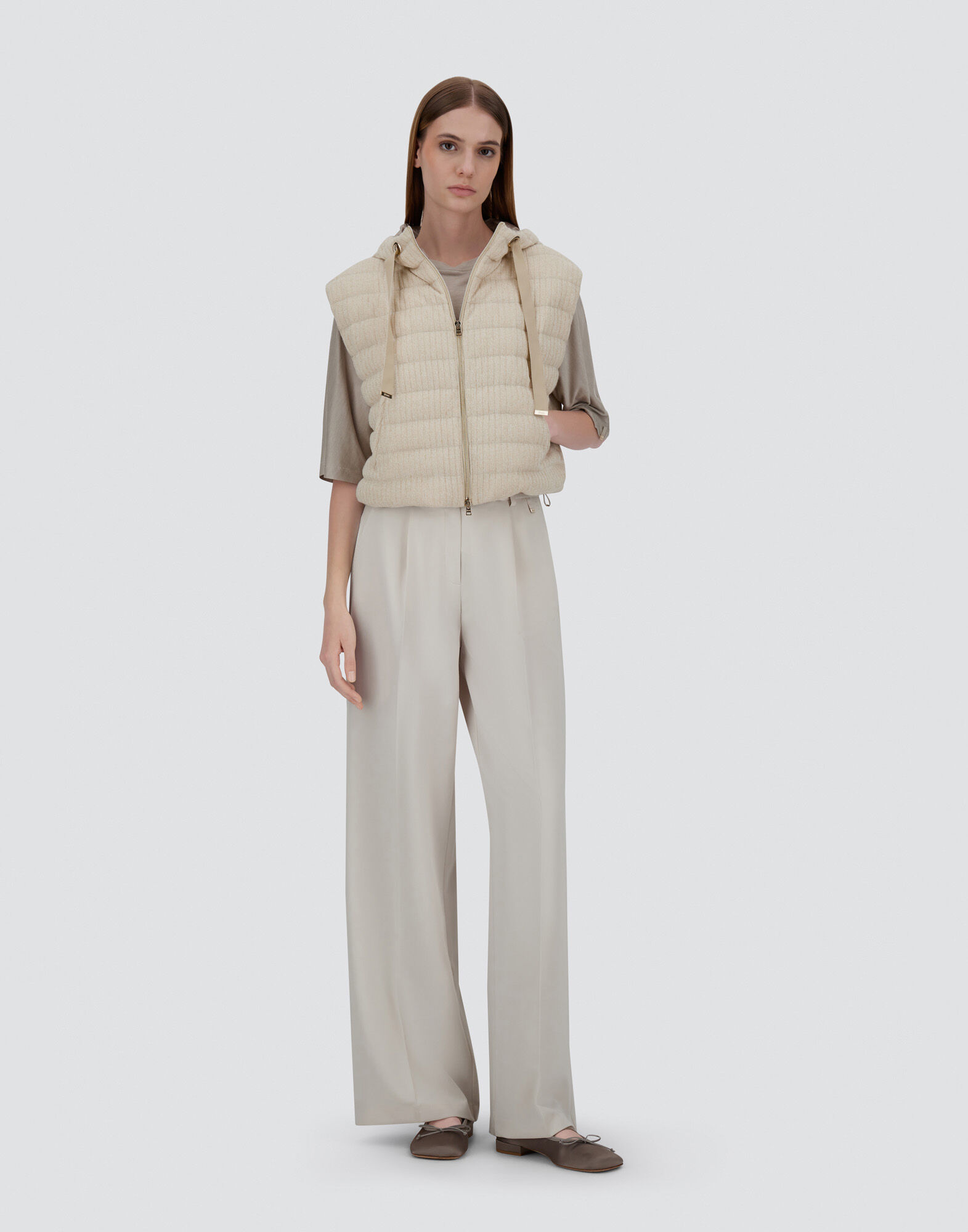 レディース シャイニー リブニット ベスト シャンティイ | Herno