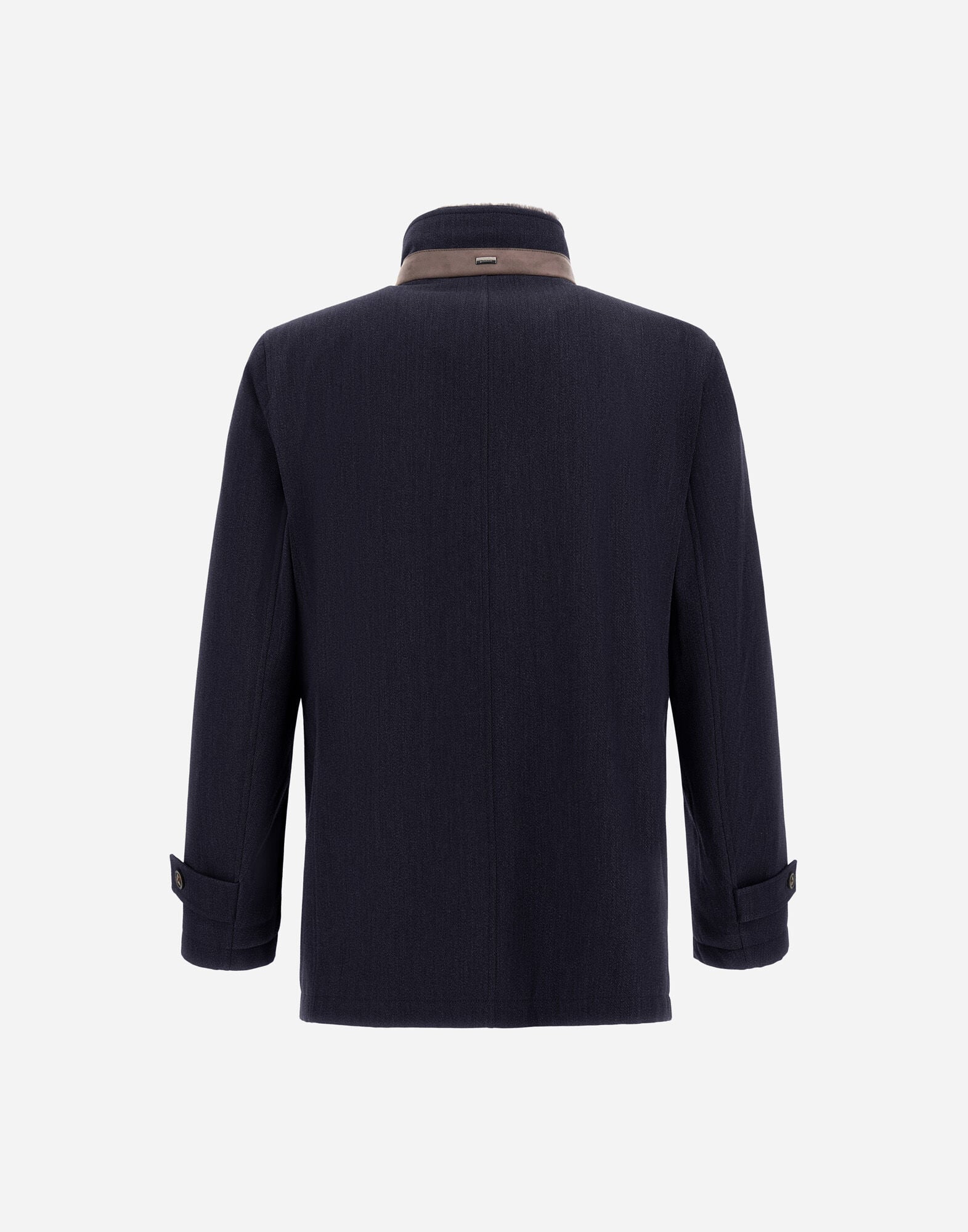 メンズ ファインウール ショートコート ネイビーブルー | Herno® (ヘルノ)