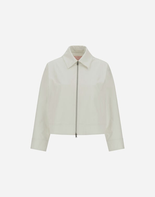 Herno RESORT JACKET IN COTTON-EFFECT TWILL Milk White GT00002DR125311100