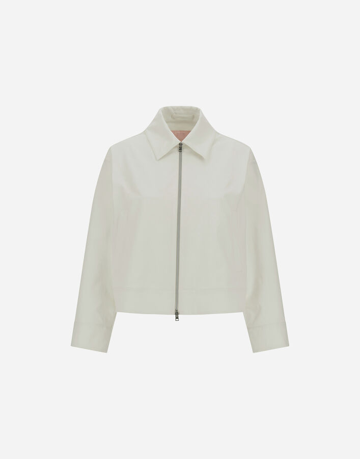 Herno RESORT JACKET IN COTTON-EFFECT TWILL Milk White GT00002DR125311100