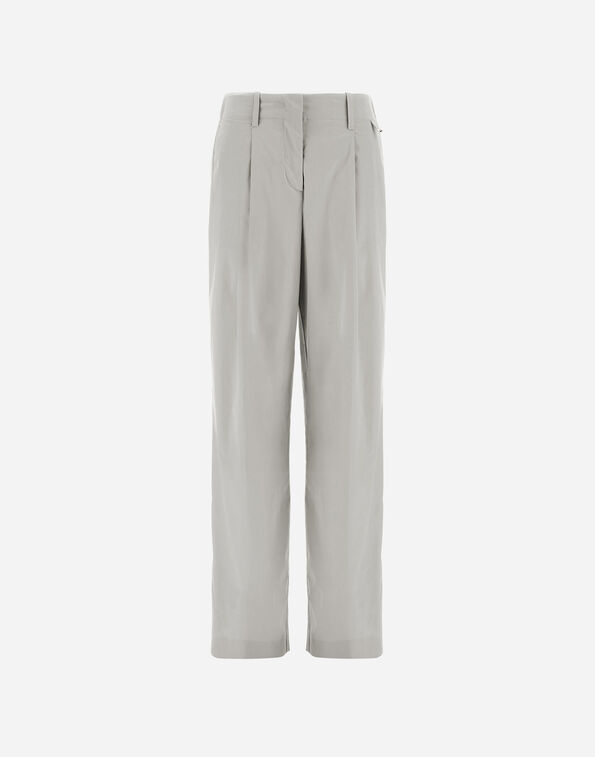 Herno RESORT TROUSERS IN STRETCH MICROMODAL Pearl Grey PT00061DR12917S9404