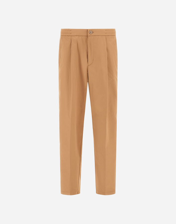 Herno COTTON FEEL TROUSERS Camel PT000128U125312157