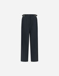 Herno WOMEN'S NYLON STRUCTURES TROUSERS Navy Blue PT0006DCB12609Z9200
