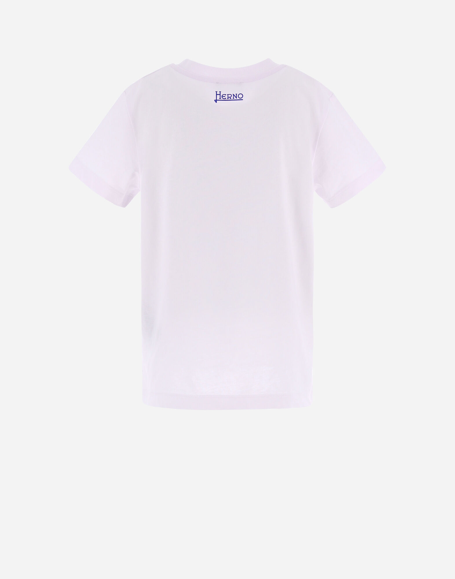 新品タグ付き　Hernoヘルノ　ロゴTシャツ　ホワイト　IT44(13号LL) HERNO (ヘルノ) コットン100％ 立体刺繍 首裏ロゴプレート