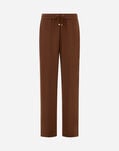 Herno MATTE CREPE SATIN TROUSERS Leather PT000176D127552240