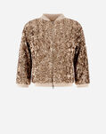 Herno RESORT BOMBER JACKET IN SHINY EXPRESSION Chantilly/Gold GI00027DR126472035