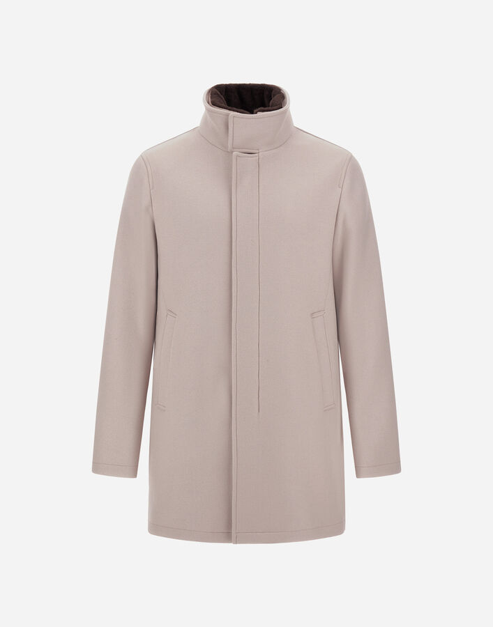 Herno COAT IN ECOWOOL AND LIGHT FAUX FUR Chantilly CA000214U333441985