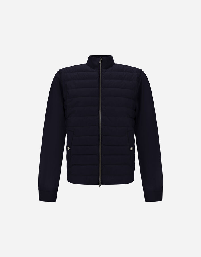 Herno CARDIGAN IN WOOL SILK AND ECOAGE Dark Blue MP000128U700259280