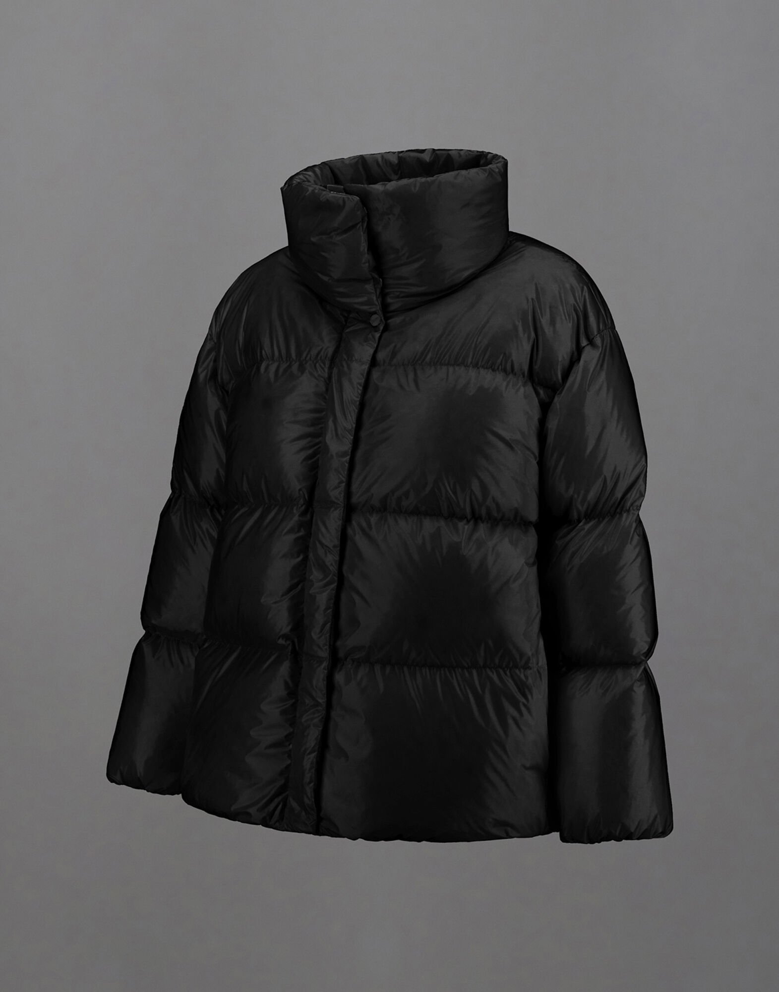 LAMINAR JACKET IN 2L GLAZED RIPSTOP in Black for Women | Herno®