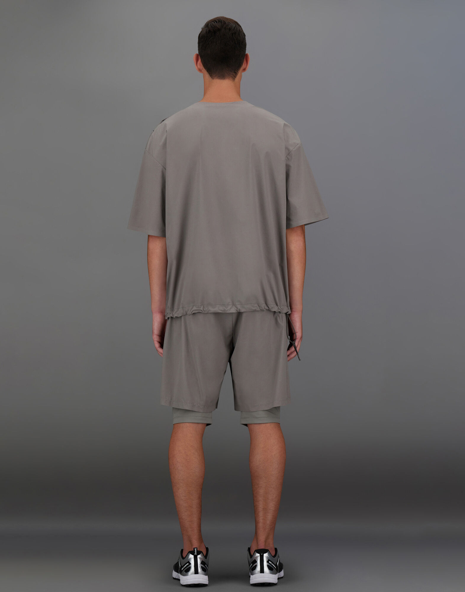 HERNO ラミナー Tシャツ JG00059UL-52000-1000_BIANCO HERNO（ヘルノ）Laminarラミナー コットン×ゴアテックスS/S