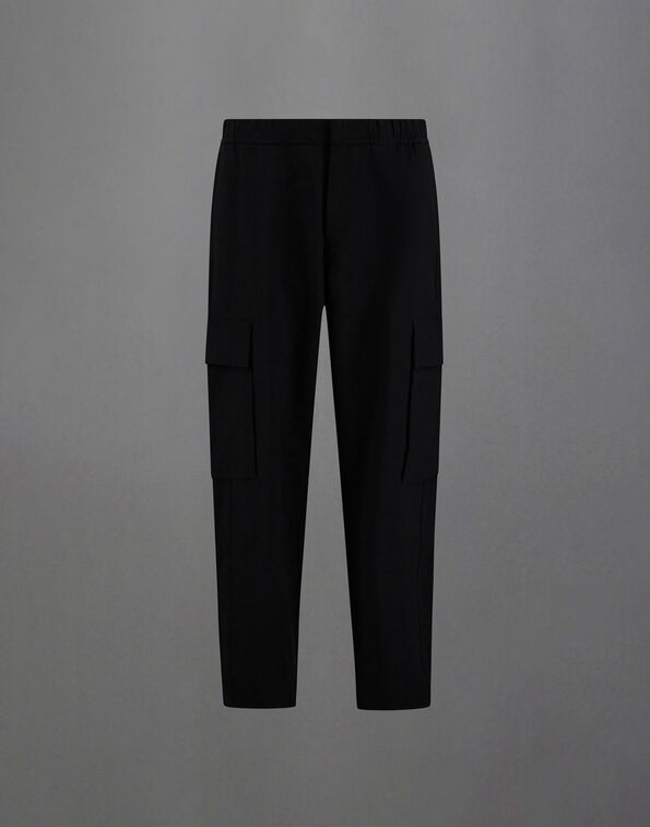 Herno LAMINAR CARGO TROUSERS IN COMFORT TECH Black PT00079UL12846S9300