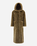 Herno COAT IN CURLY FAUX FUR Sand GC000410D124212000
