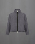 Herno LAMINAR JACKET IN TECHNICAL WOOL Grey GI00182UL12845S9430