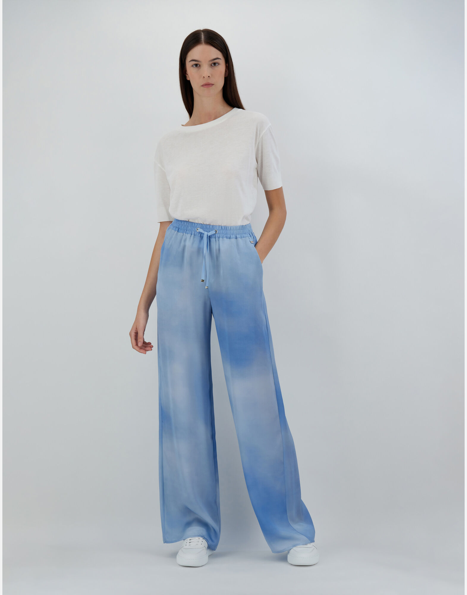 Light blue silk pants 2025