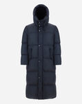 Herno NYLON CHAMONIX EXTRA-LONG PARKA Navy Blue PI000917U120049200