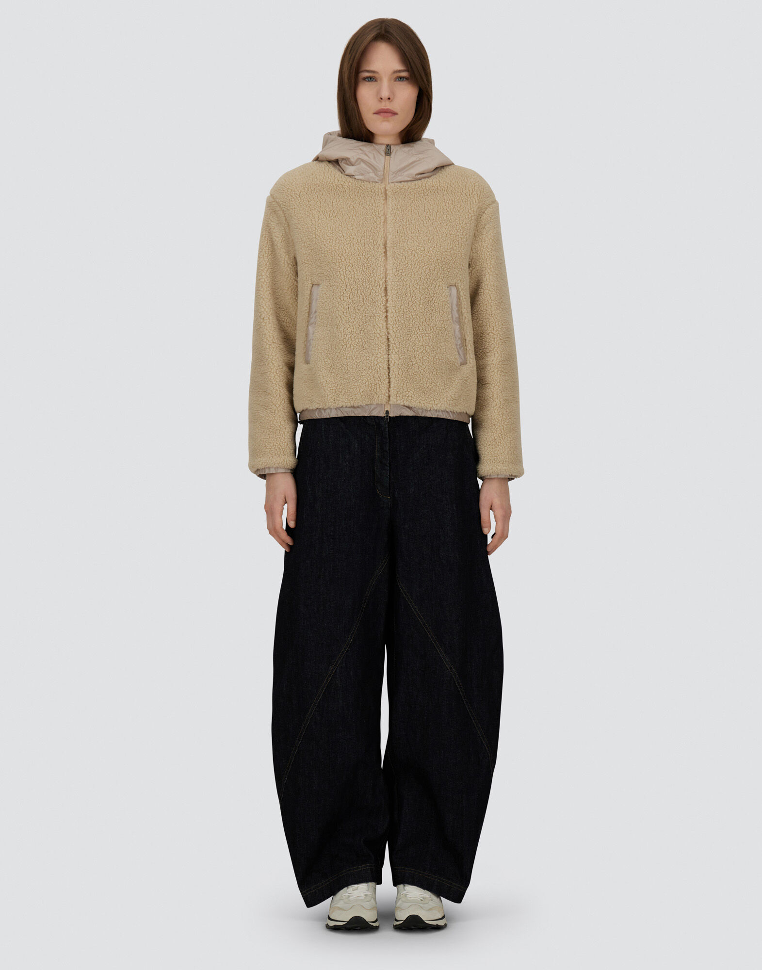 レディース テディ&ナイロンウルトラライト ジャケット シャンティイ