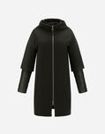 Herno DIAGONAL WOOL AND NYLON ULTRALIGHT COAT Black CA0040D39601M019300