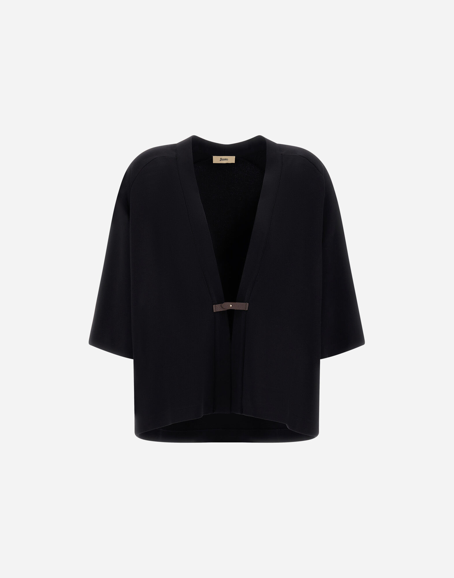 HERNO ヘルノ　アンゴラ混 ニットカーディガン　42　M　ブラック　上品 HERNO ヘルノ アンゴラ混 ニットカーディガン 42 M ブラック 上品