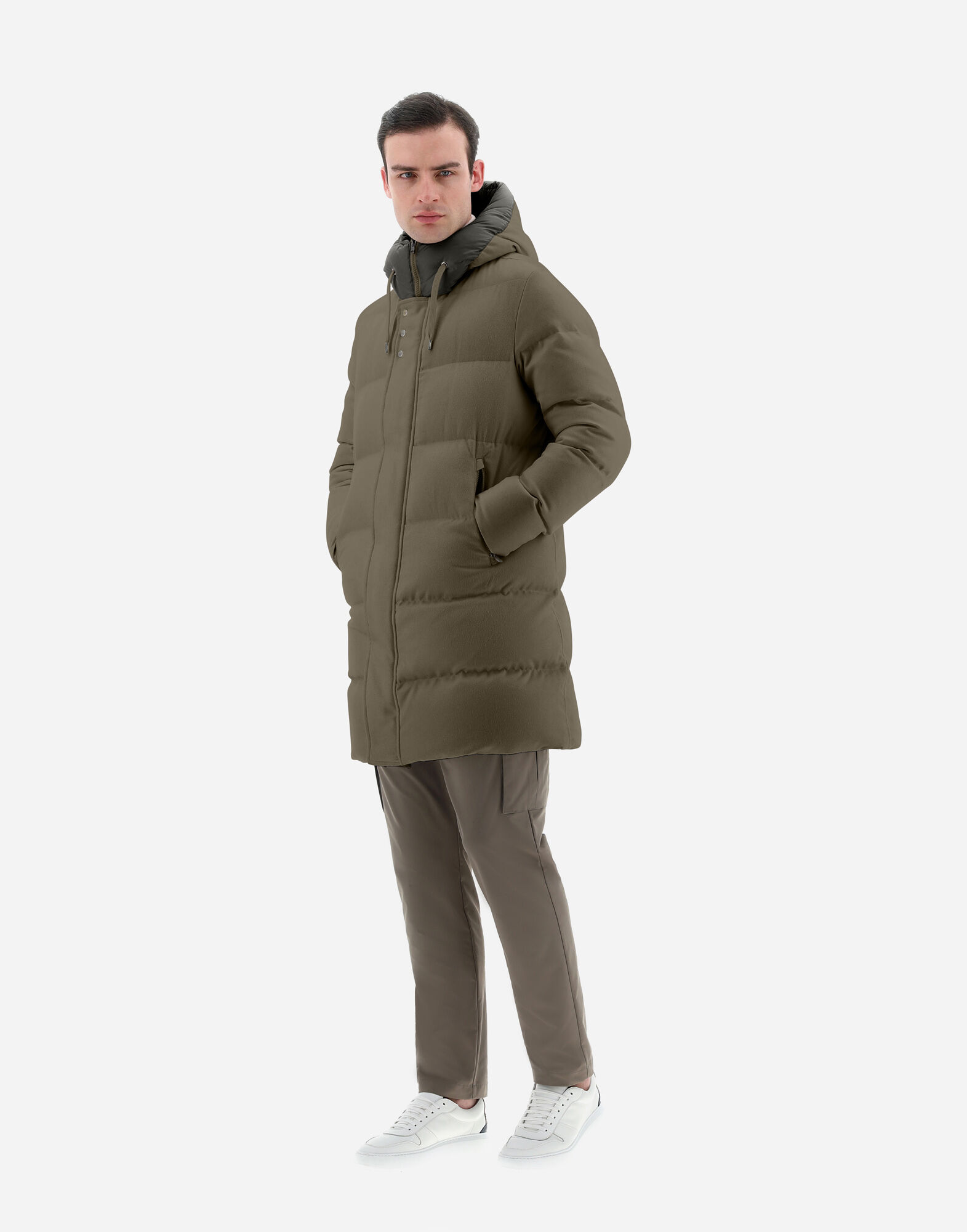 Herno cashmere outlet silk down jacket
