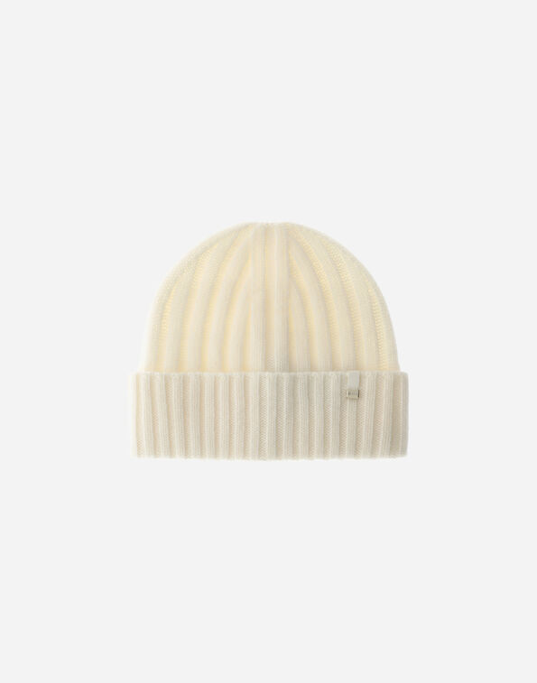 Herno CASHMERE BEANIE Milk White BER00055D710541100