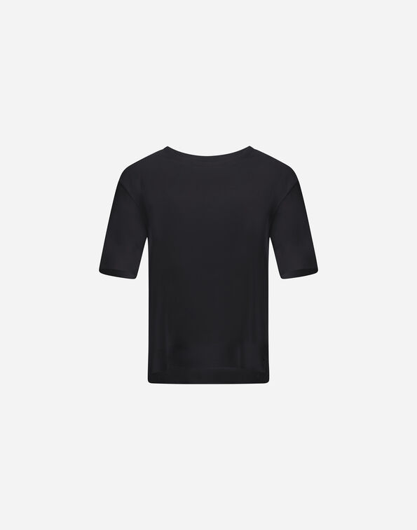 Herno T-SHIRT IN GLAM KNIT&nbsp;EFFECT Black JG000223D520569300