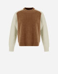 Herno SWEATER IN PLAIN ALPACA WOOL Earthenware MG000144U702448162