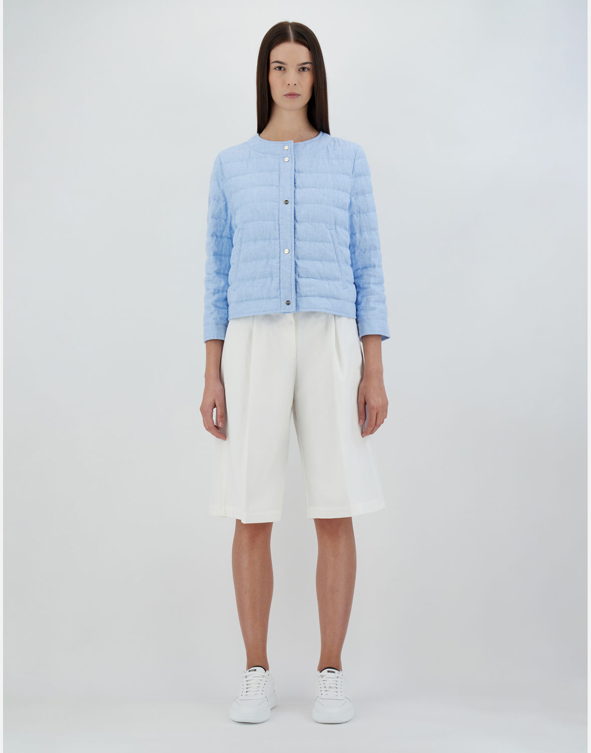 Herno Quilted Reversible Down Jacket Jackets Light Blue In Light Blue