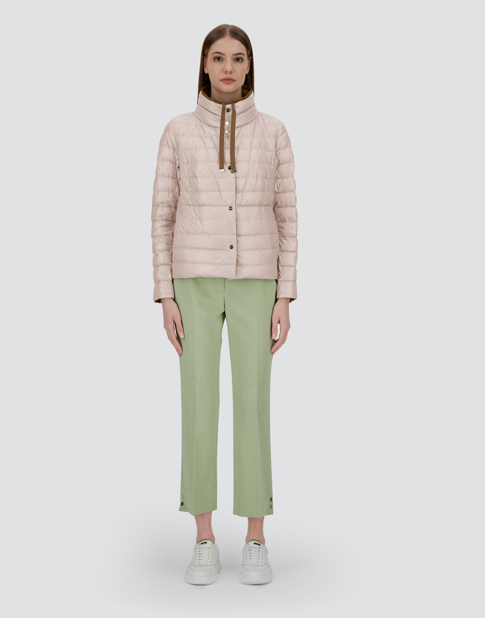 REVERSIBLE CAPE IN NYLON ULTRALIGHT in Chantilly for Women