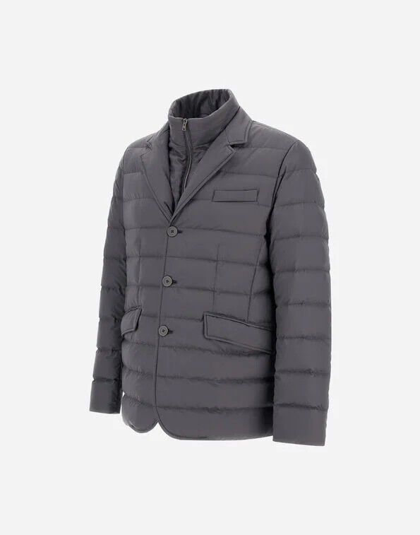 メンズ BLAZER IN ARENDELLE AND MONOGRAM アイアン | Herno® (ヘルノ)