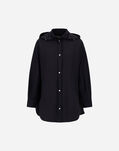 Herno PARKA IN ECOAGE AND MONOGRAM LUREX Blu Navy GI000277D12456ZM019200