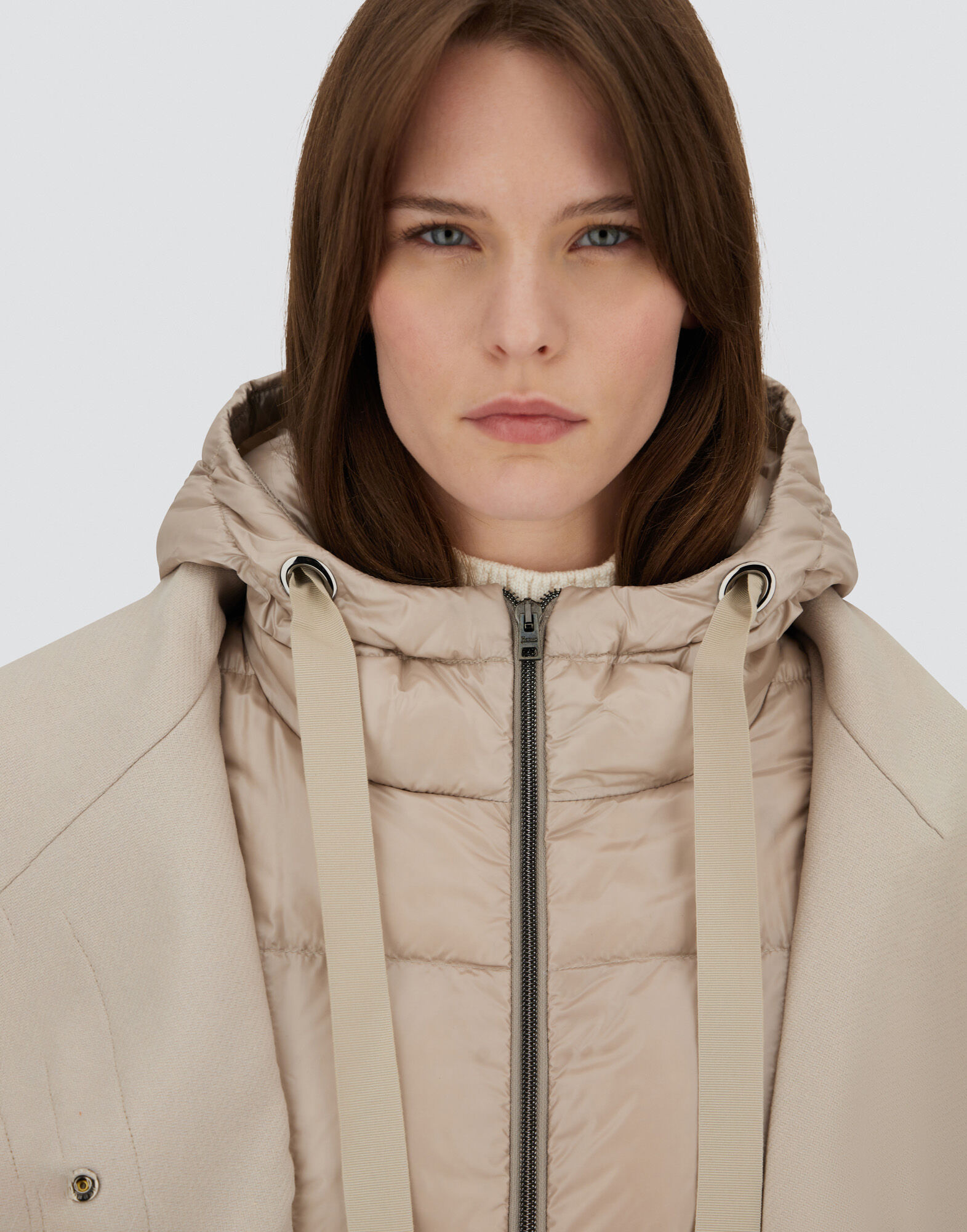 レディース エコウール＆ナイロンウルトラライト Aシェイプ コート