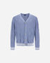 Herno ETERNAL COTTON CABLE CARDIGAN Light Blue MC000189U720879026