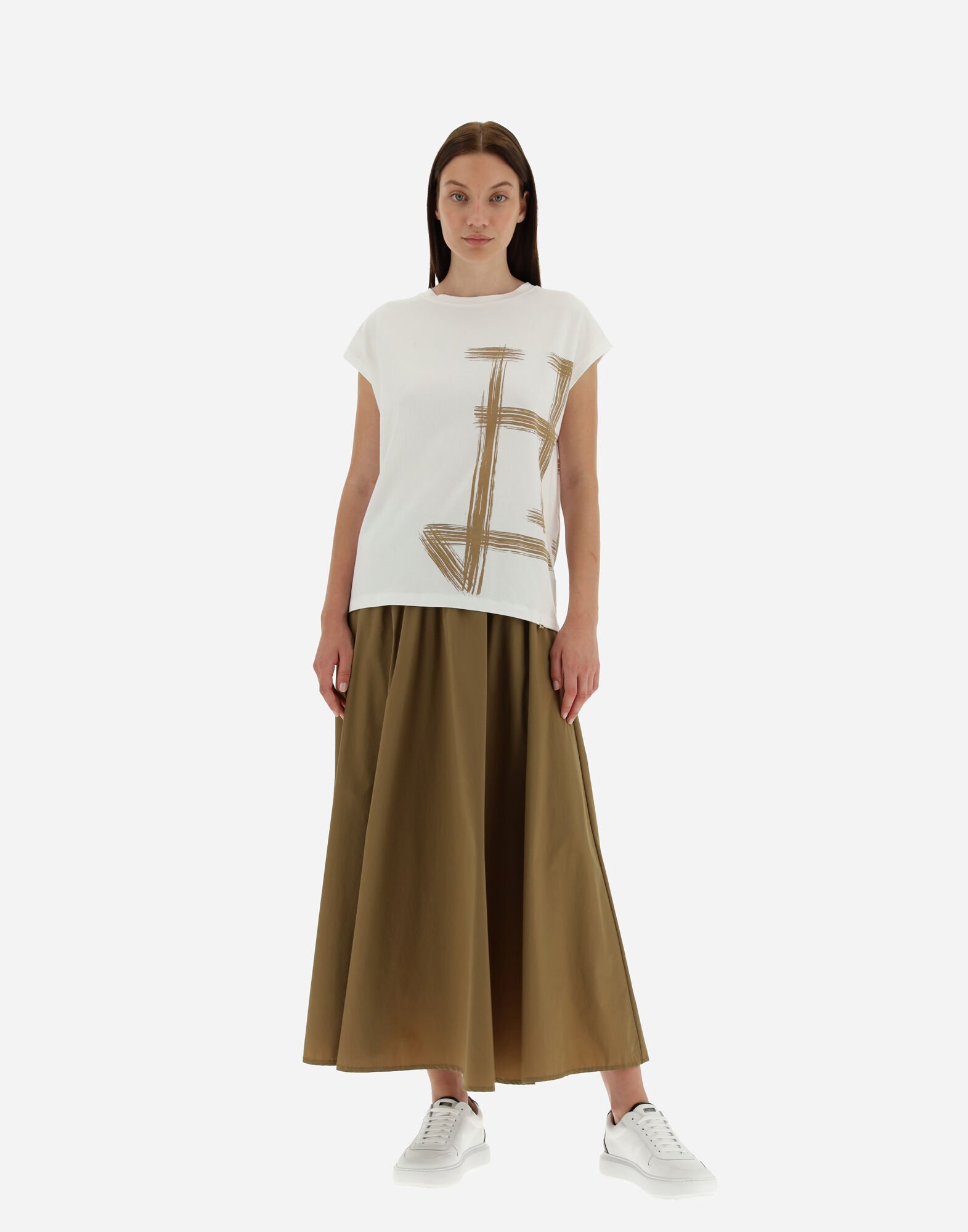 レディース キモノスリーブ インターロックジャージー Tシャツ