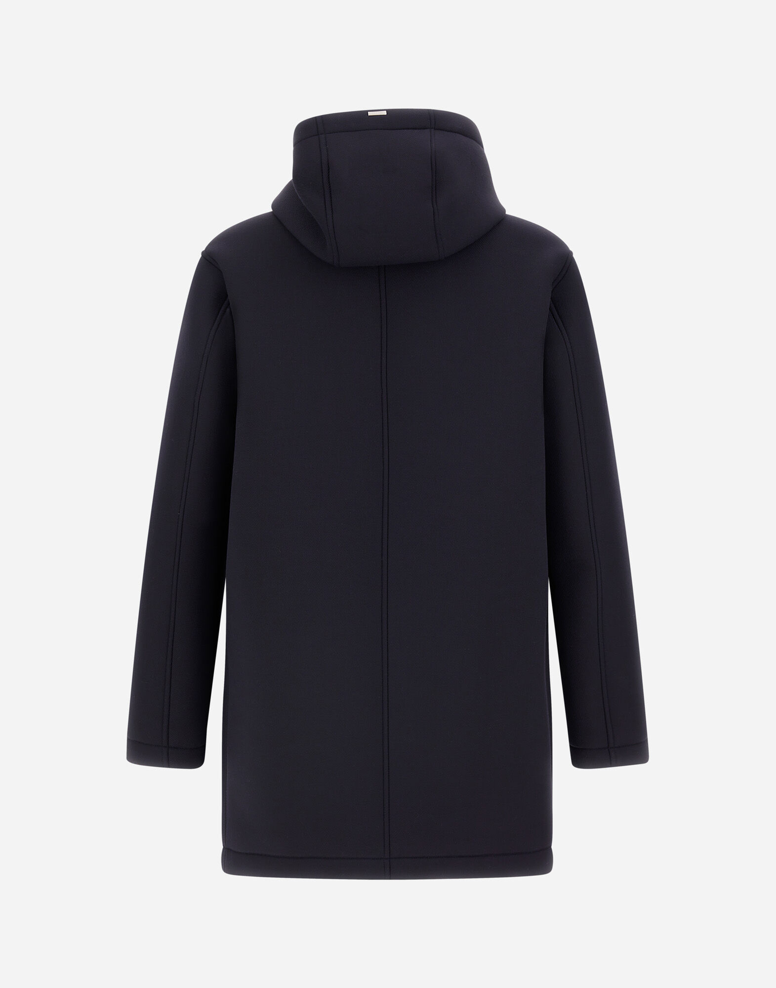 メンズ LONG PARKA IN 3-LAYER SCUBA ダークブルー | Herno