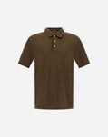 Herno JERSEY KNIT EFFECT POLO SHIRT Military Green JPL00125U520597745