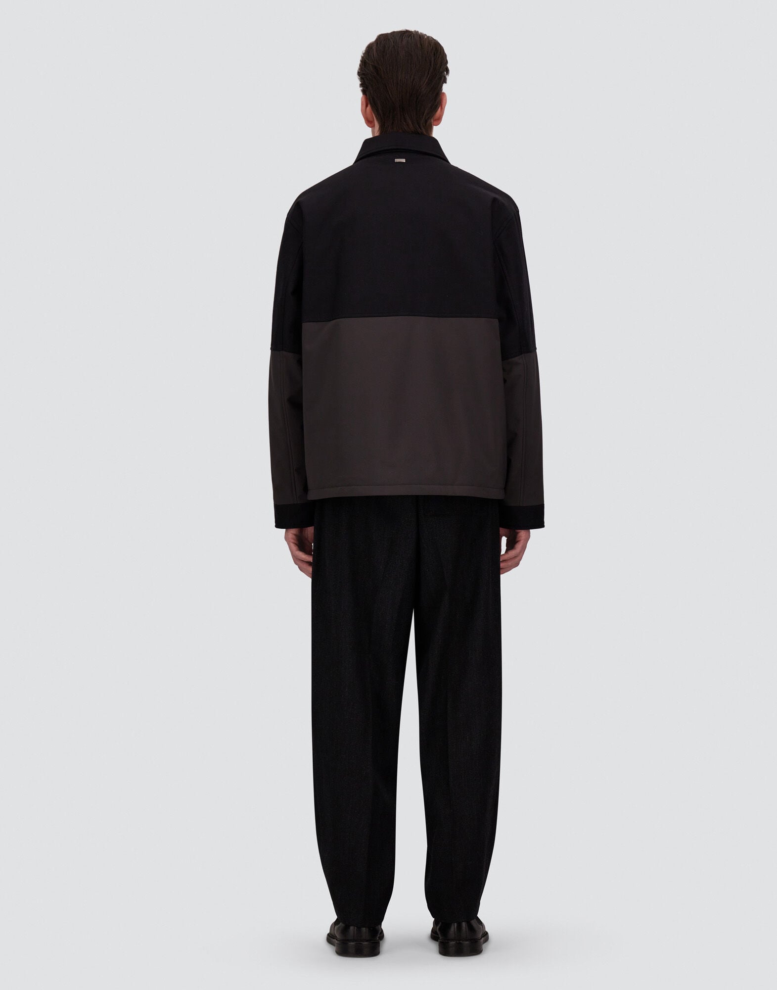 メンズ マットツイル＆コットン ジャケット ブラック | Herno® (ヘルノ)