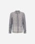 Herno RESORT SHIRT IN LIGHT COTTON RECTANGULAR PRINT Light Blue/Brown CM00012DR13264PM019080