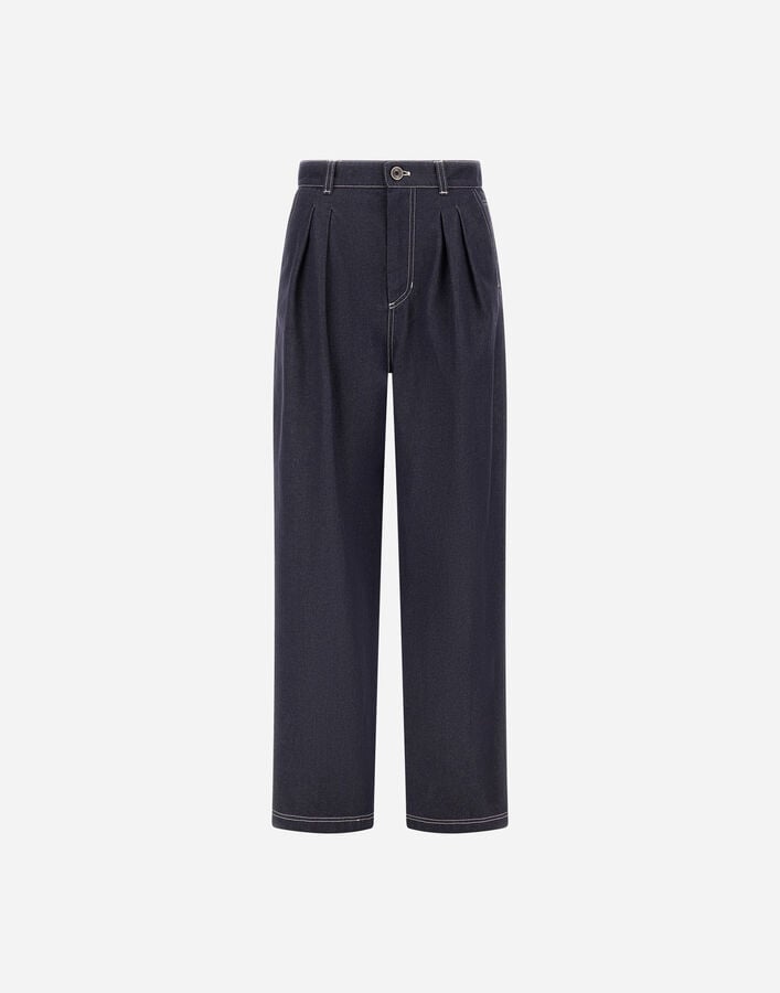 Herno TROUSERS IN ORGANIC DENIM Navy Blue PT000214D133219200