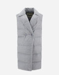 Herno CASHMERE AND SILK SLEEVELESS JACKET Light Grey PI001758D380879410