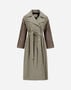 Herno TRENCH COAT IN DEAN AND NYLON ULTRALIGHT Dove Grey CA000576D132382720