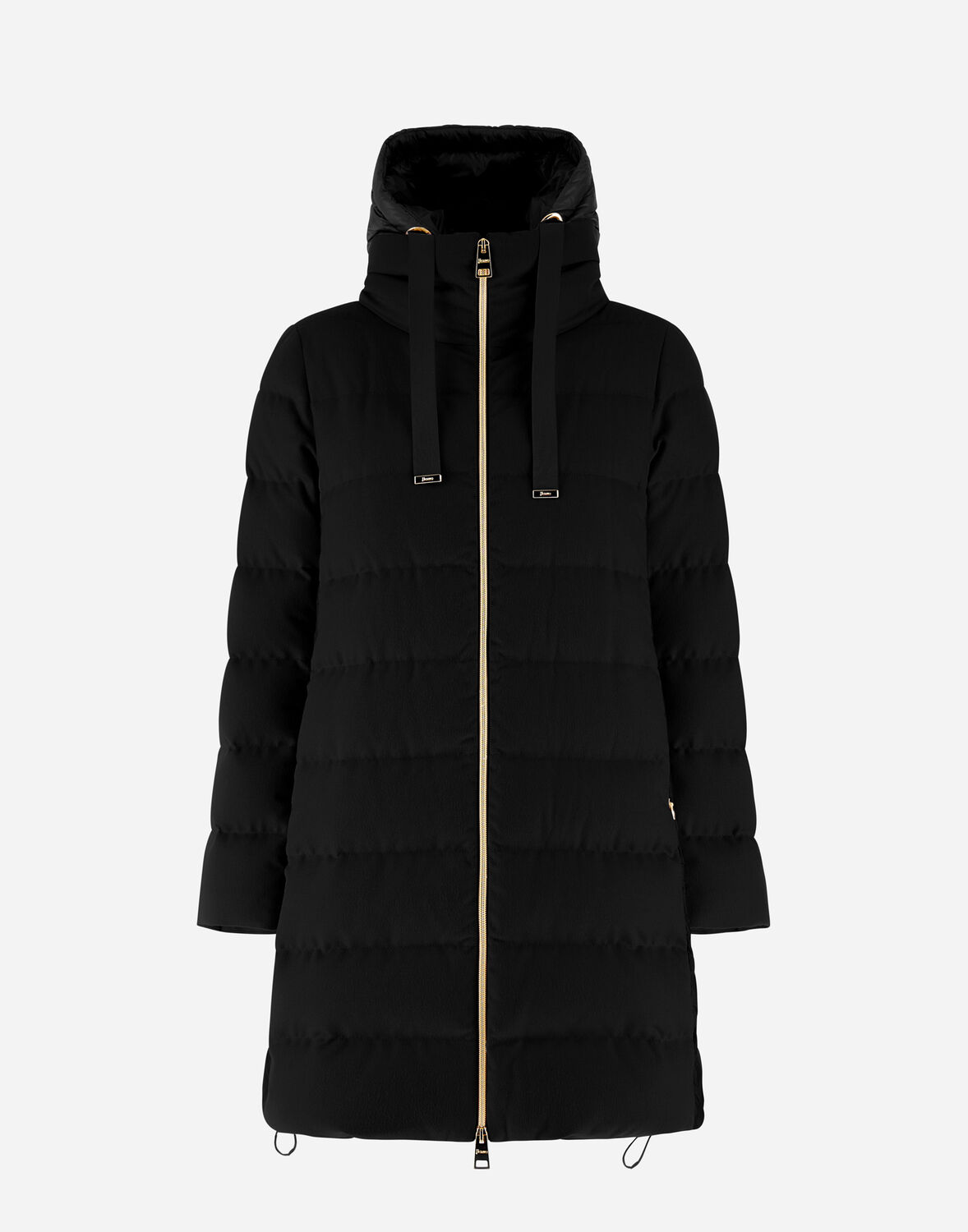 Herno カシミヤ シルク ウルトラライトナイロン ヘビージャケット In Black